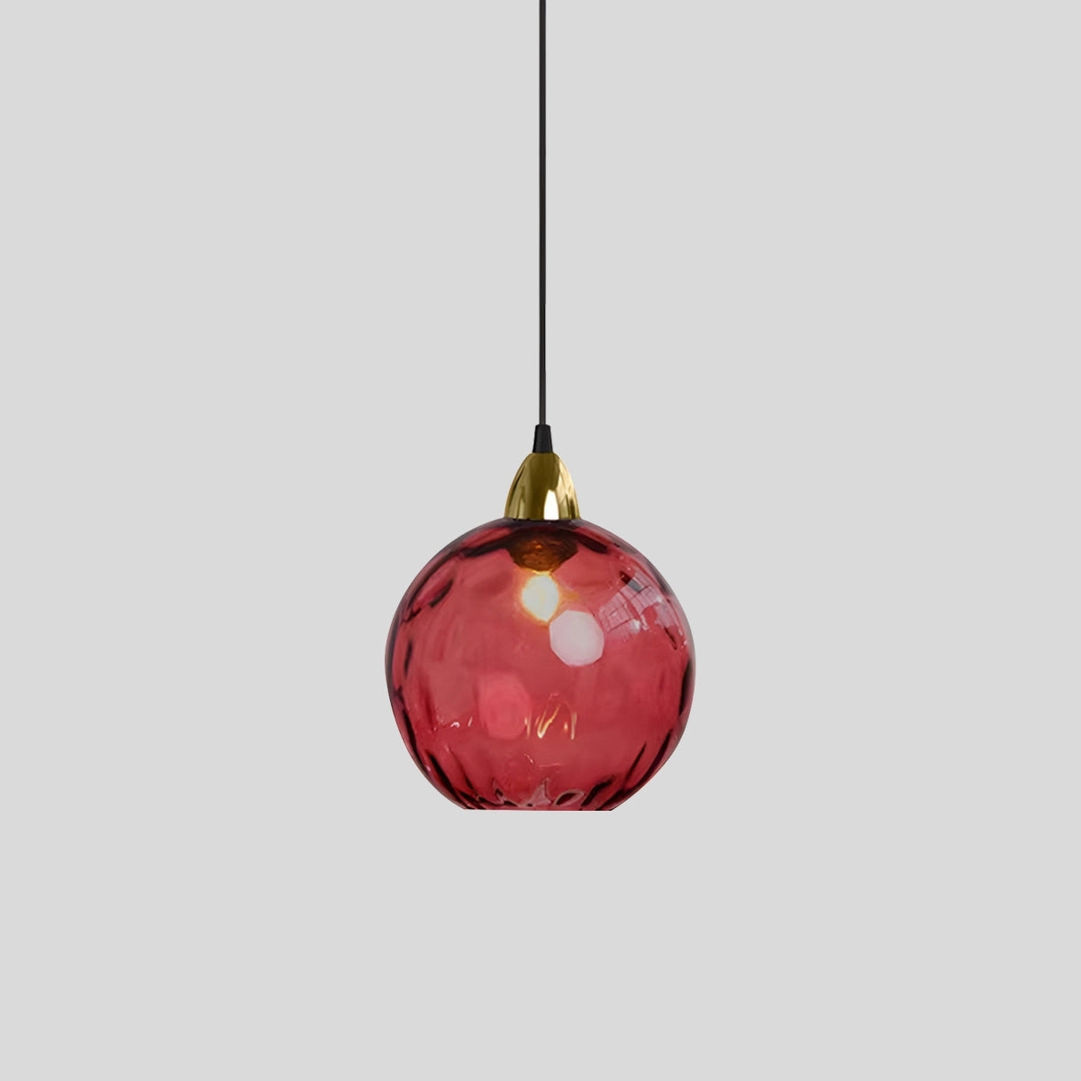 modern glass ball pendant light