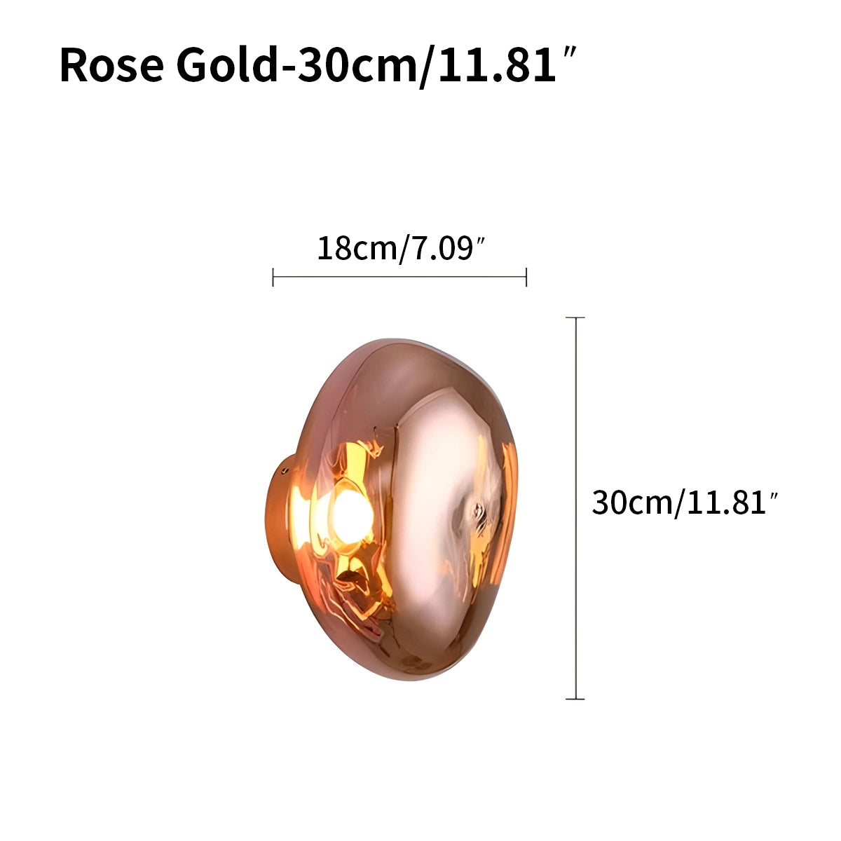 lava lamp sconce size