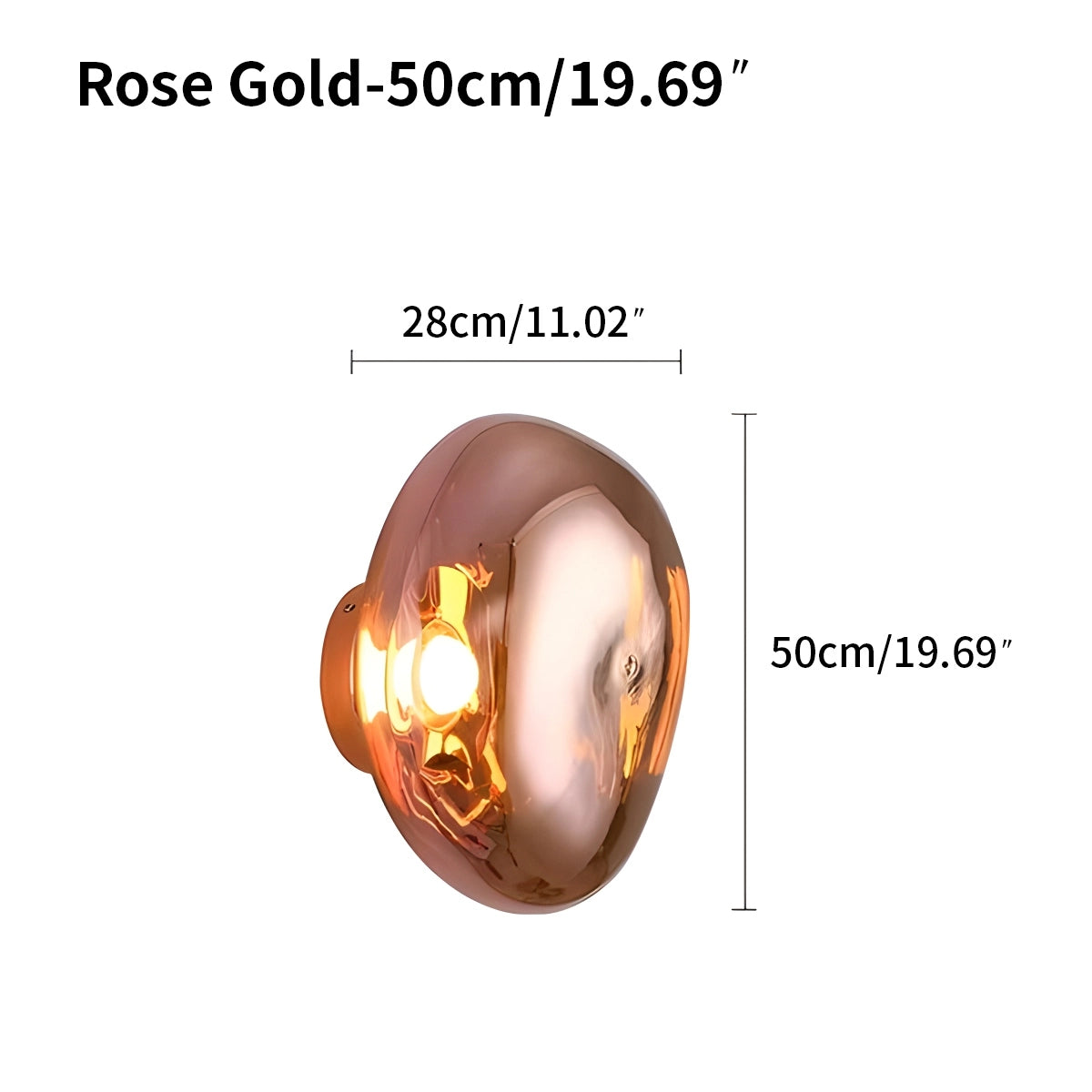 lava lamp sconce size