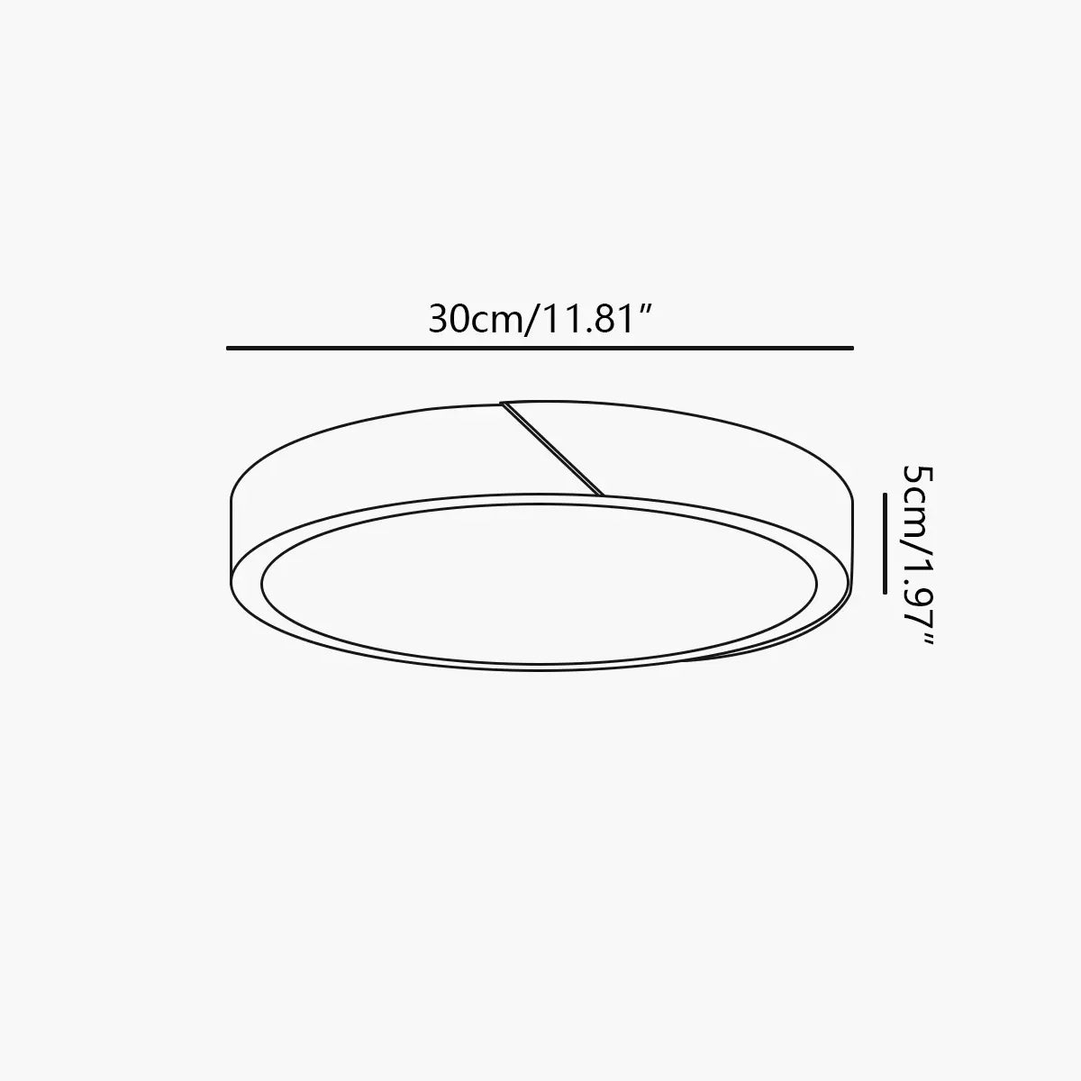 wood flush mount ceiling light size