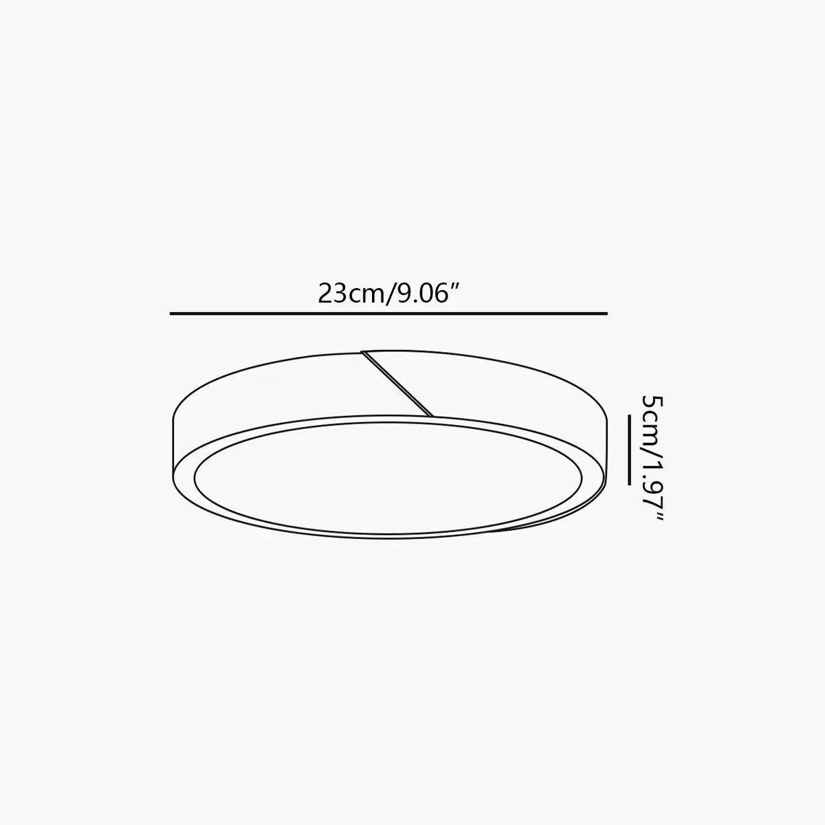 wood flush mount ceiling light size