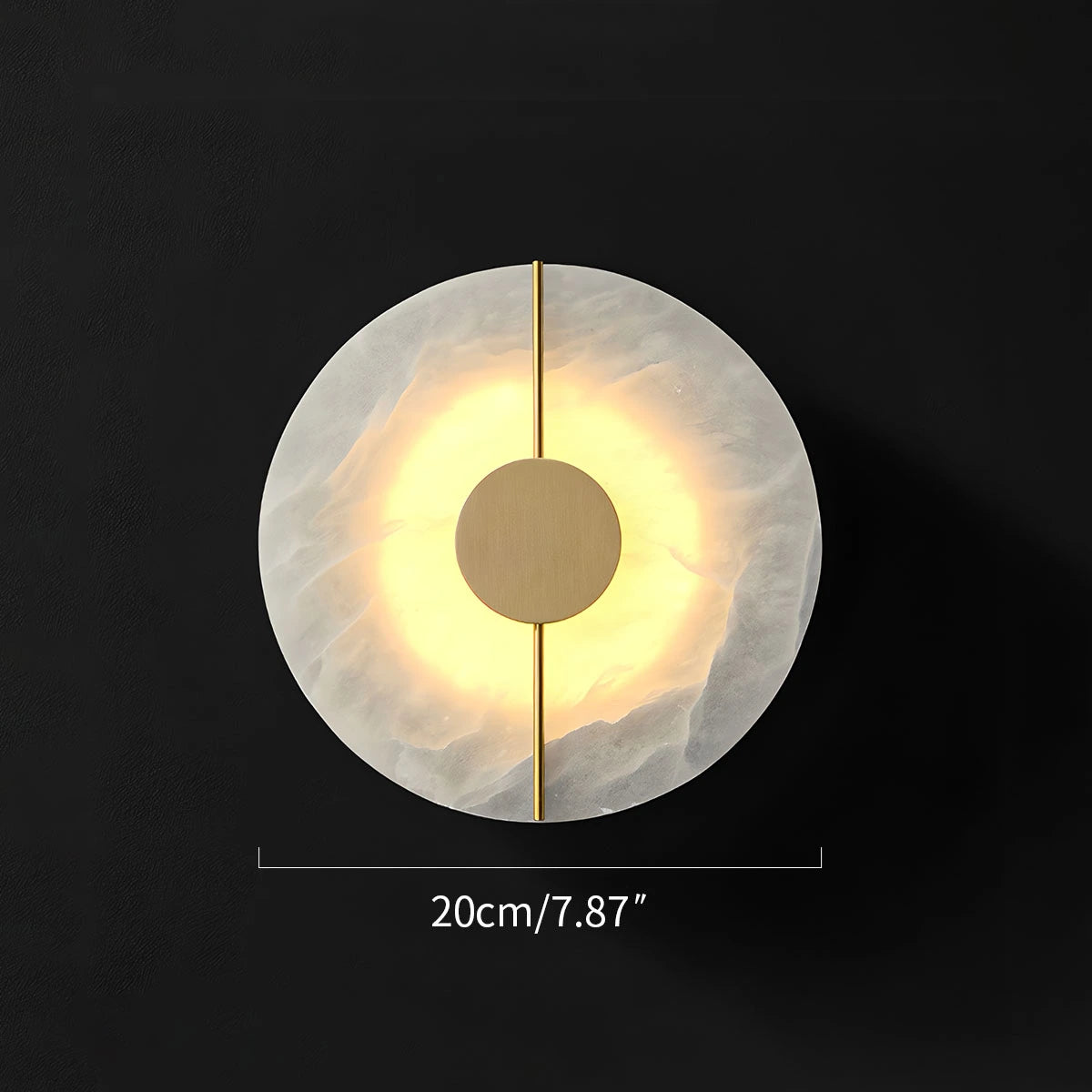 Antizer Light Luxury All Copper Spanish Alabaster Wall Light