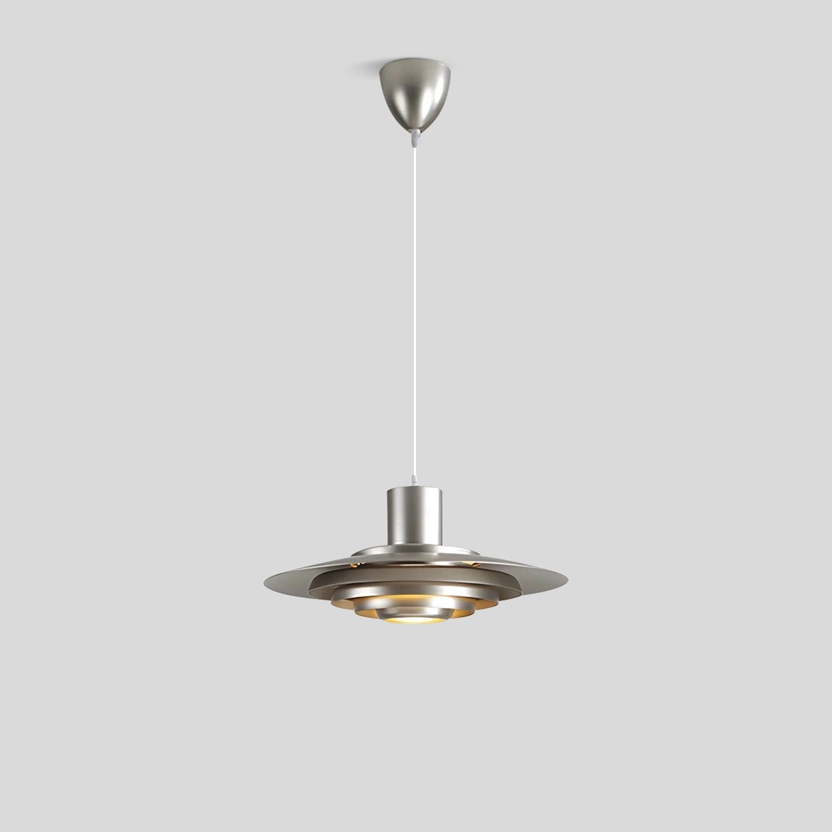 Antizer Nordic Cream Style UFO Pendant Lamp Sand Silver