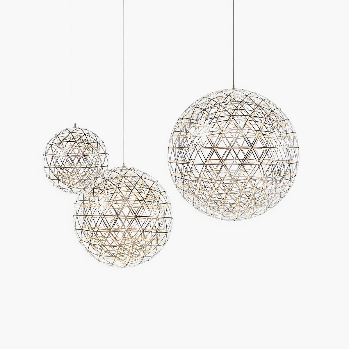 Antizer Silver Fire Ball Pendant Light for Dining Room Customization Options