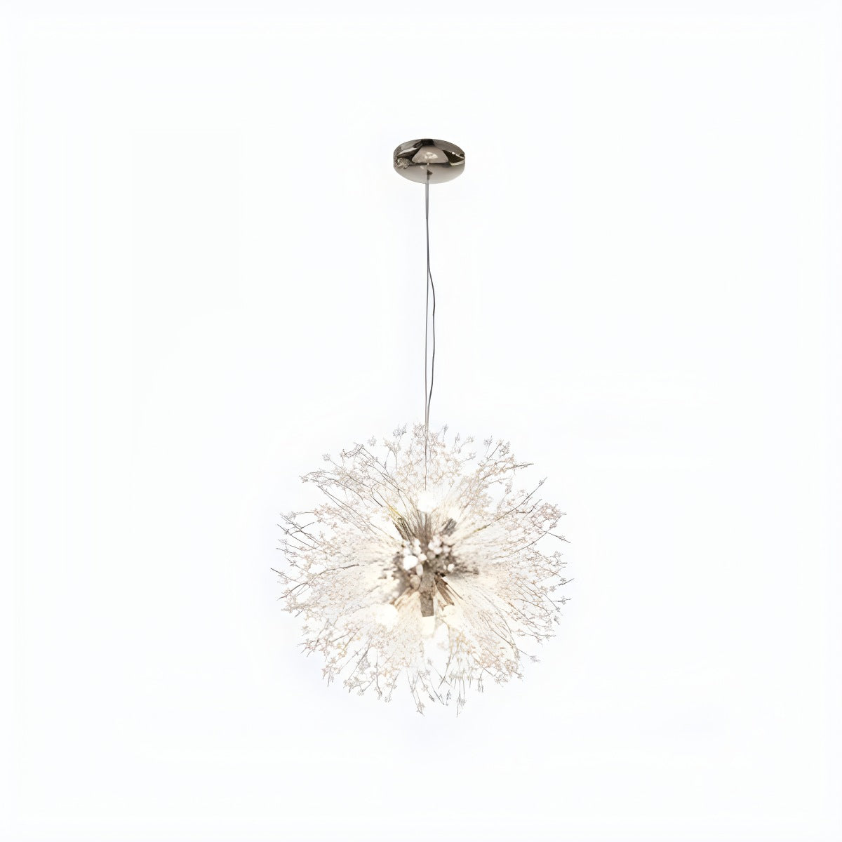 Antizer Charlie Dandelion Crystal Chandelier Silver 50cm / 19.69"