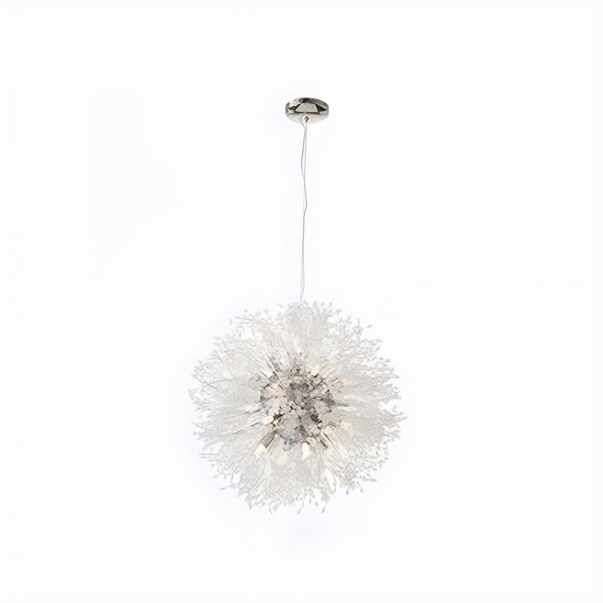 Antizer Charlie Dandelion Crystal Chandelier Silver 55cm / 21.65"