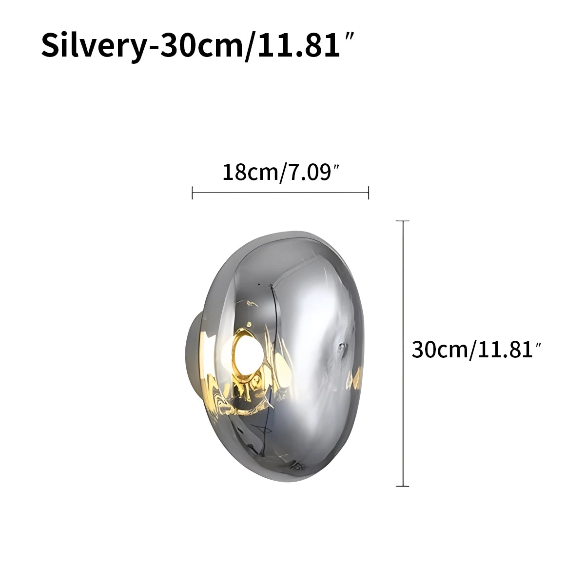 lava lamp sconce size
