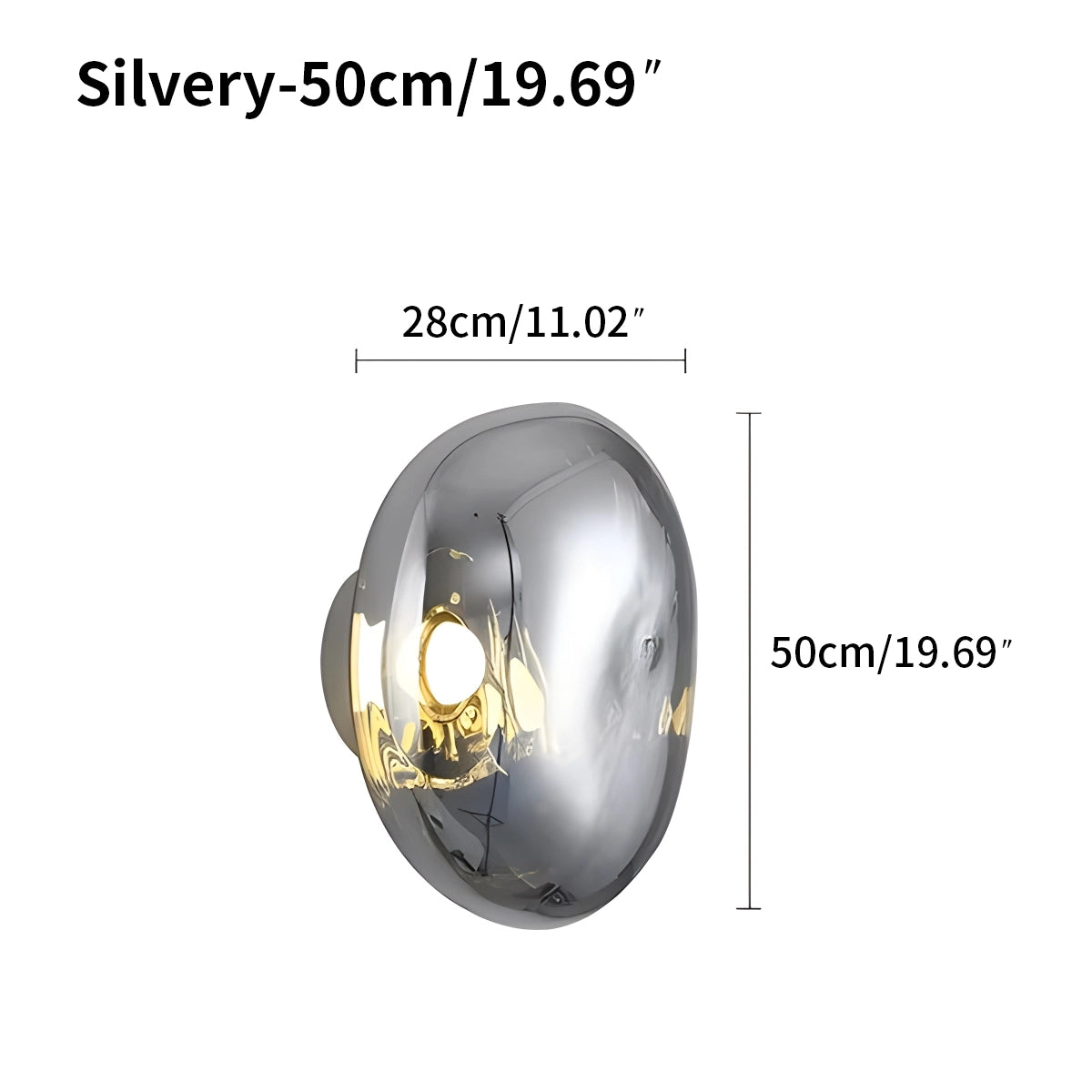 lava lamp sconce size