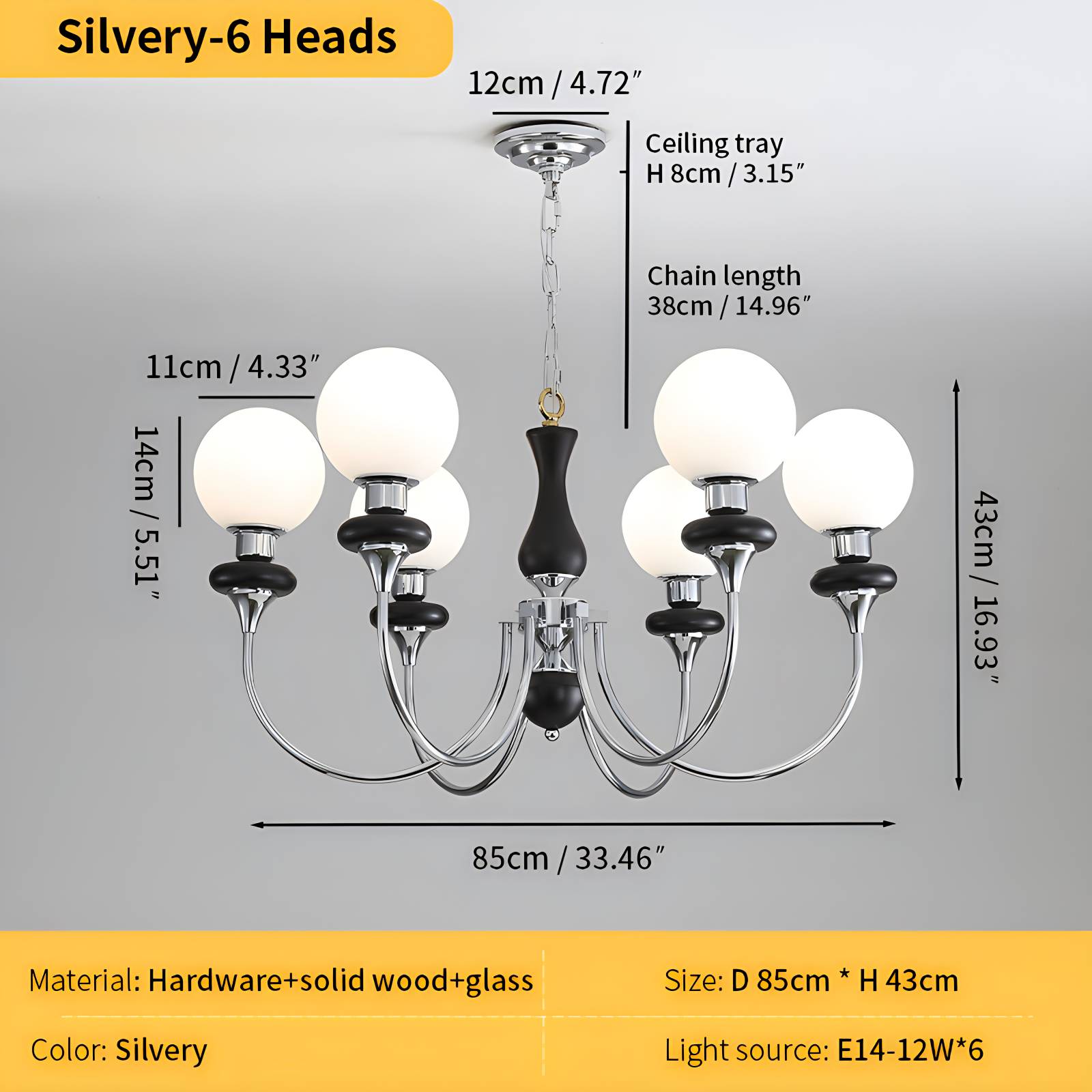 Antizer Modern Luxury Metal Chandelier