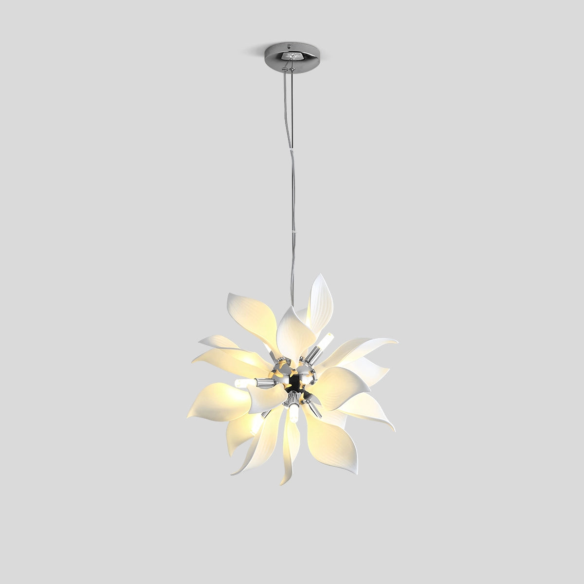 Antizer Nordic Creative Petal Pendant Light Silvery Small