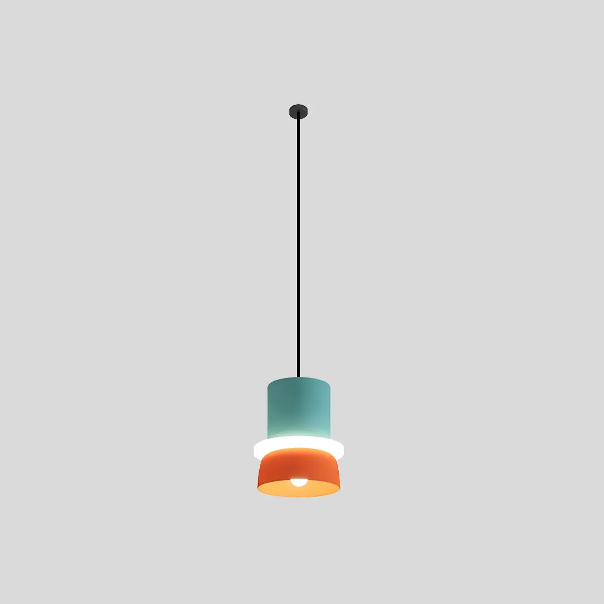 Antizer Macaron Pendant Light for Dining Room Small - Orange and Blue