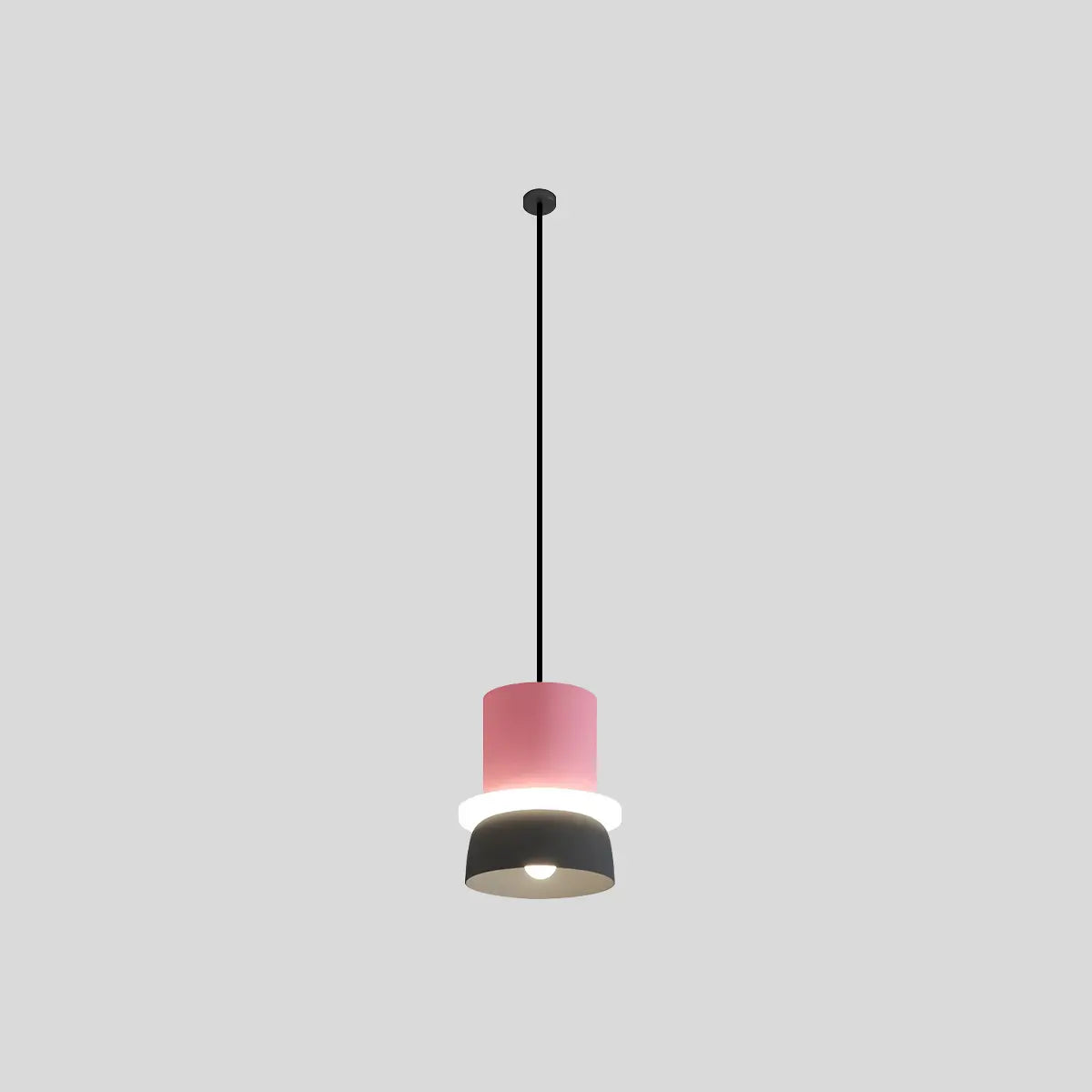 Antizer Macaron Pendant Light for Dining Room Small - Pink and Gray