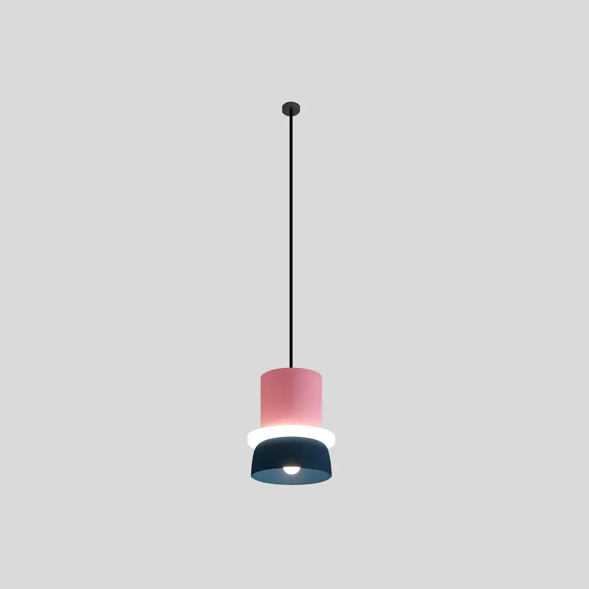Antizer Macaron Pendant Light for Dining Room Small - Pink and Navy