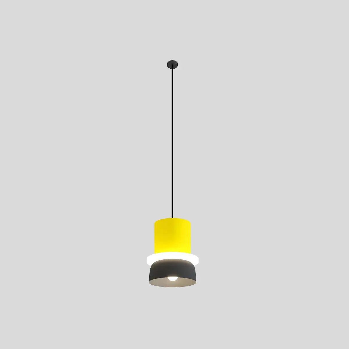 Antizer Macaron Pendant Light for Dining Room Small - Yellow and Gray