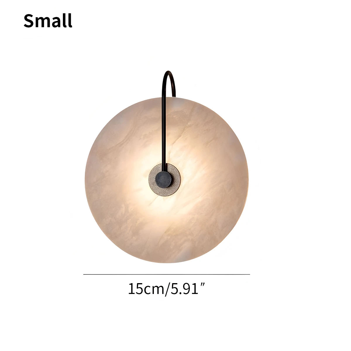 Antizer Simple Circular Spanish Alabaster Wall Lamp