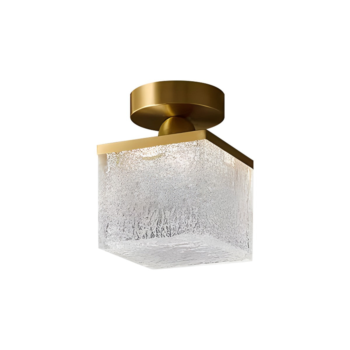 Antizer Modern Cup Crystal Ceiling Lamp Clear Square