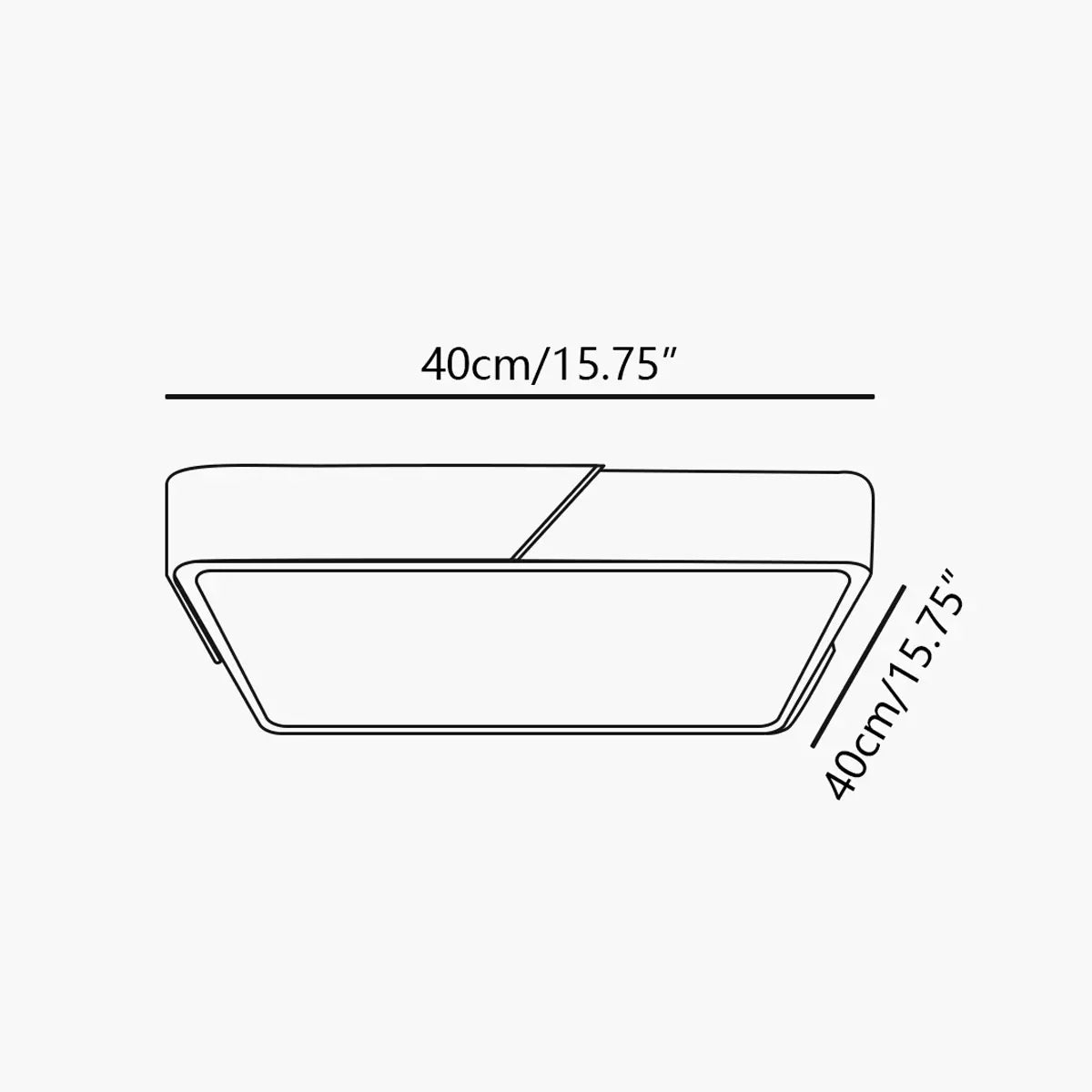 natural wood ceiling light size