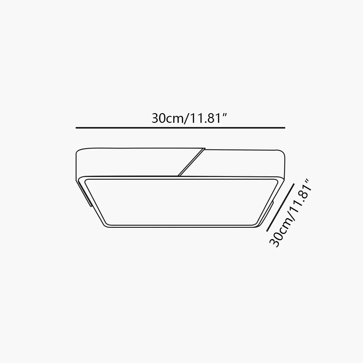natural wood ceiling light size