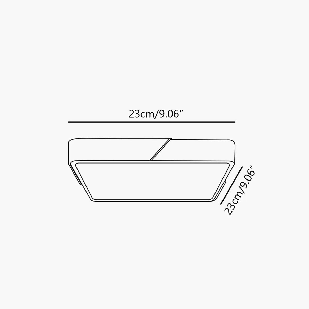 natural wood ceiling light size