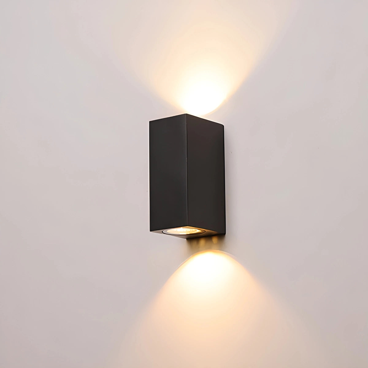 Antizer Modern Outdoor Waterproof Wall Lamp Sand Black Square