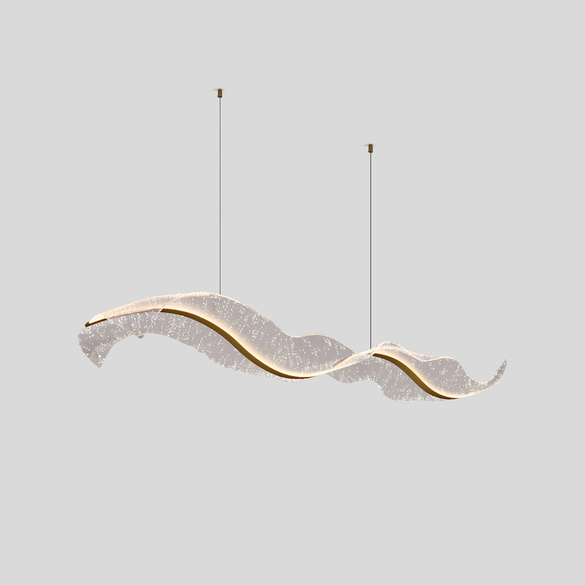 Antizer Modern LED Wave Acrylic Chandelier Starry Sky