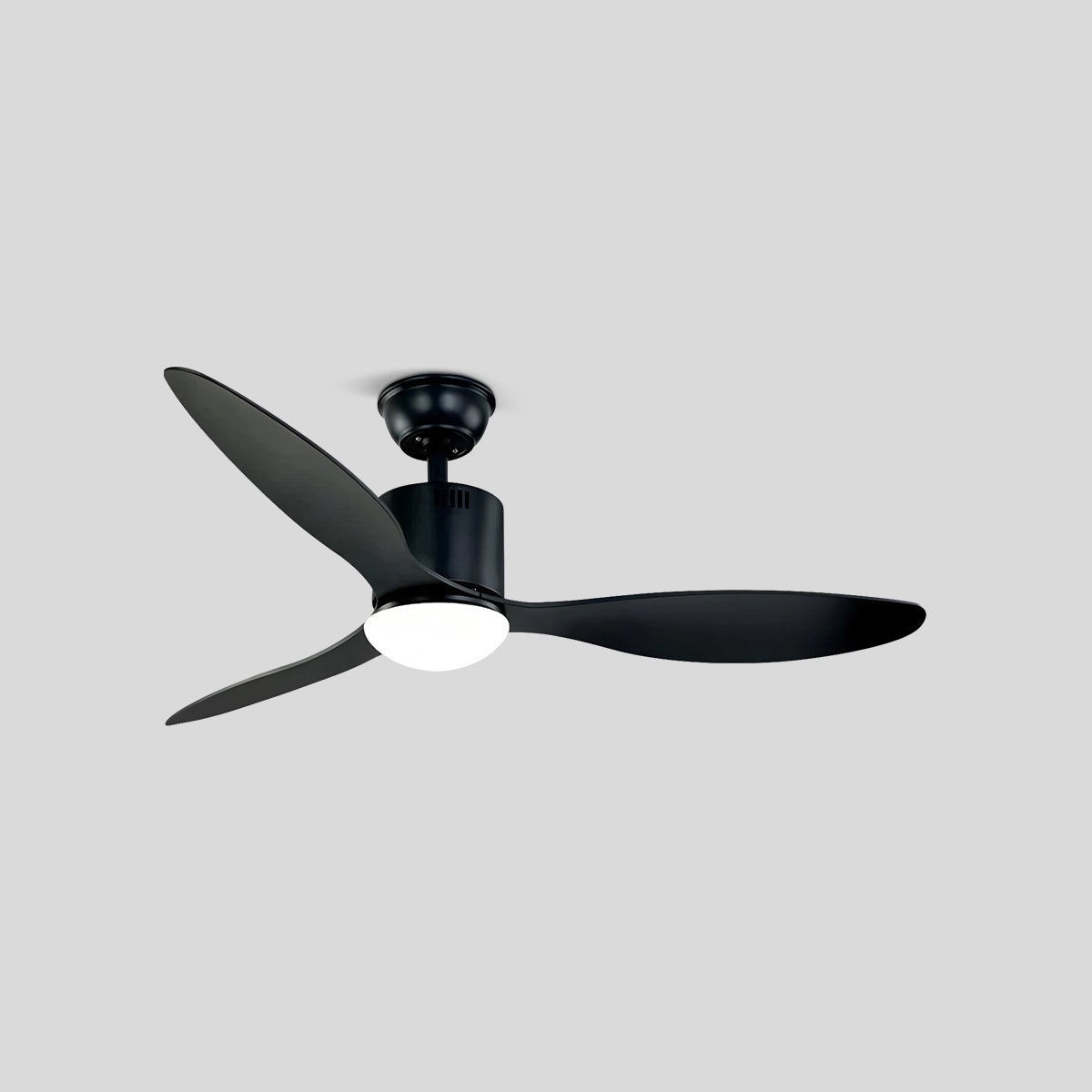 Antizer 3 Blade Modern Ceiling Fan with Light Style A Black