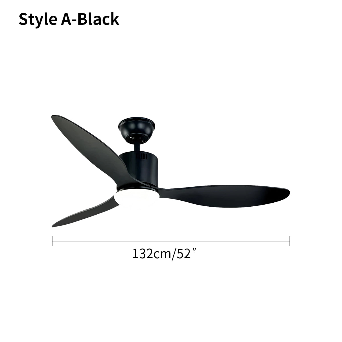 Antizer 3 Blade Modern Ceiling Fan with Light