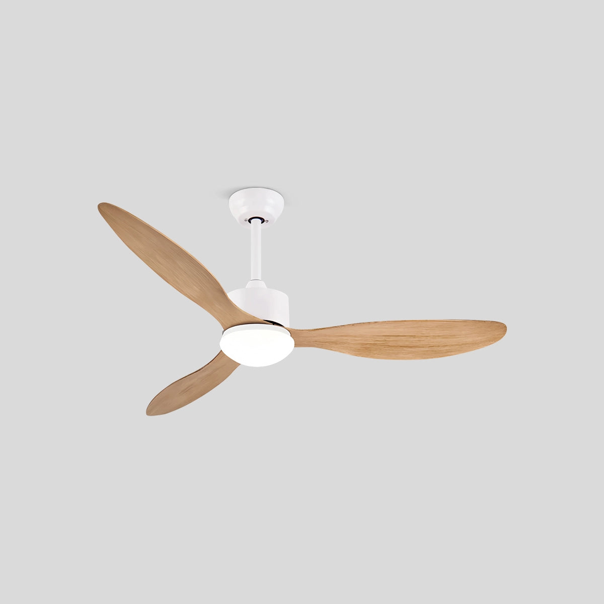 Antizer 3 Blade Modern Ceiling Fan with Light Style A Oak