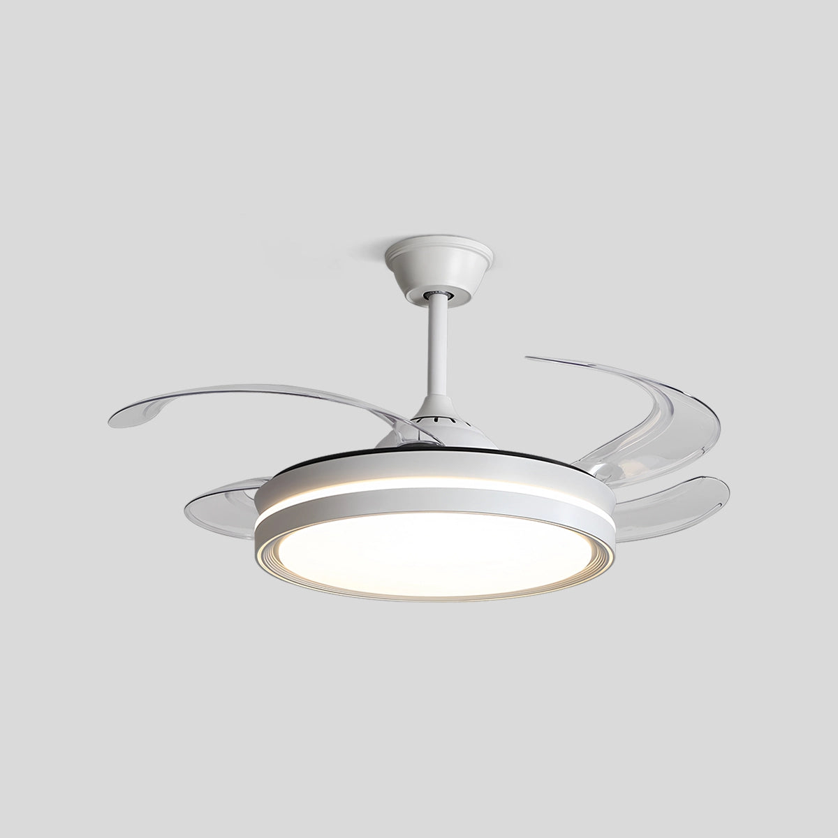 Antizer Modern Silent Remote Control Ceiling Fan with Light Style A-Pendant D106cm / 42"