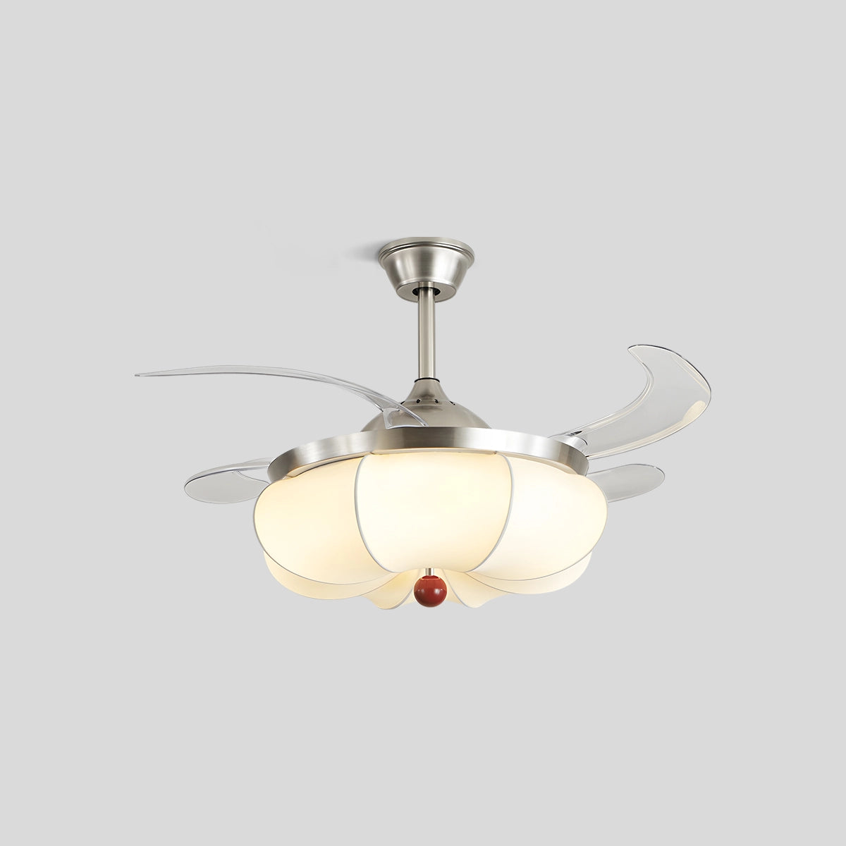 Antizer Retro Fabric Ceiling Fan Light for Dining Room Style A-Pendant
