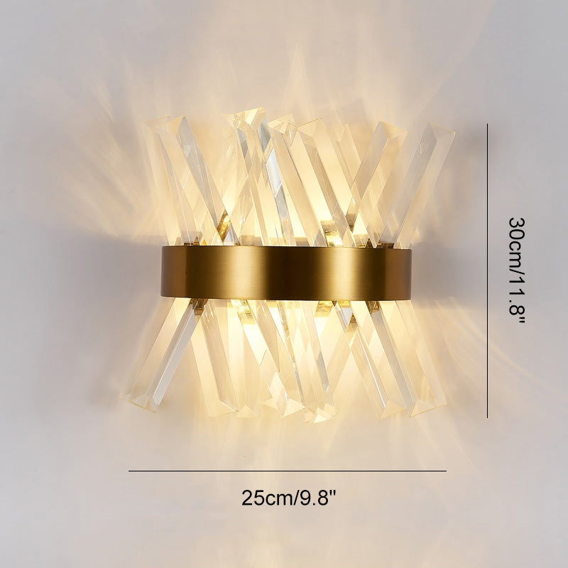 Antizer Crystal Glass Luxury Wall Sconce