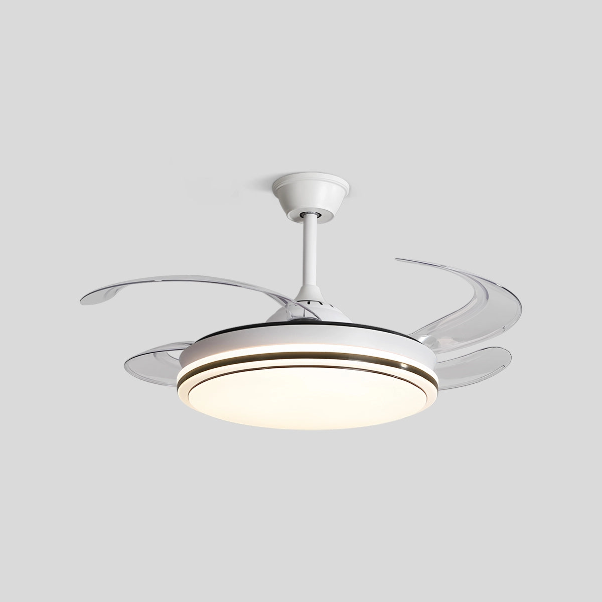 Antizer Modern Remote Control Ceiling Fan with LED Light Style A D106cm / 42"