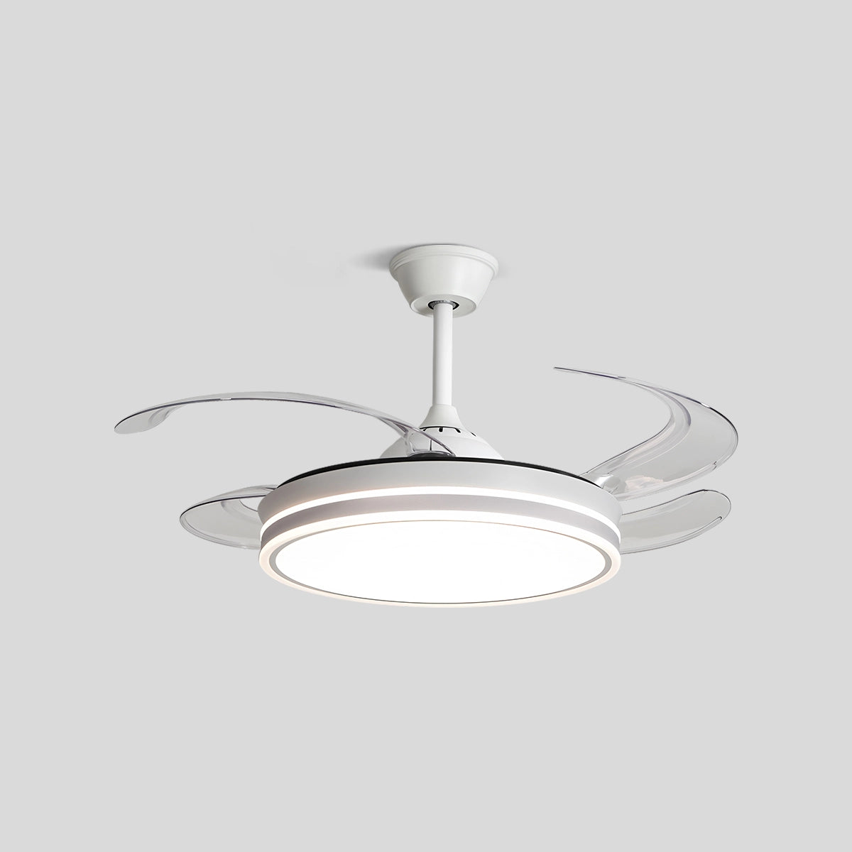 Antizer Modern Ceiling Fan with LED Light & Remote Control Style A D106cm / 42"