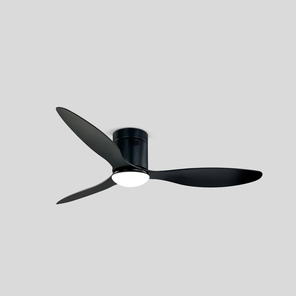 Antizer 3 Blade Modern Ceiling Fan with Light Style B Black