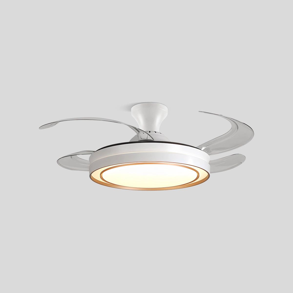 Antizer Modern Round Ceiling Fan Light with Remote Control Style B D106cm / 42"