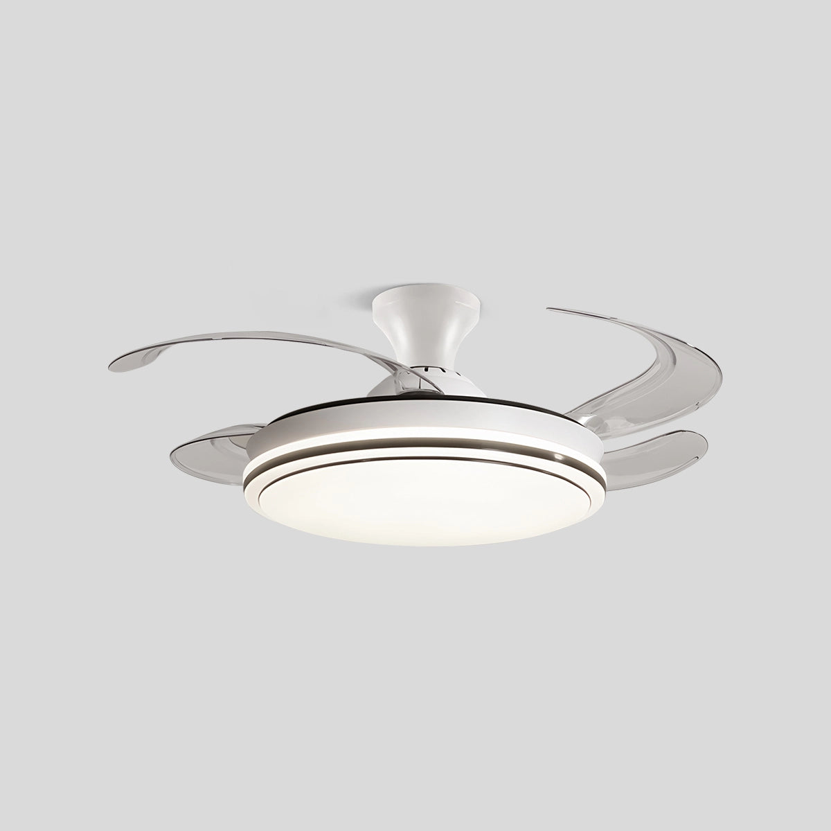 Antizer Modern Remote Control Ceiling Fan with LED Light Style B D106cm / 42"