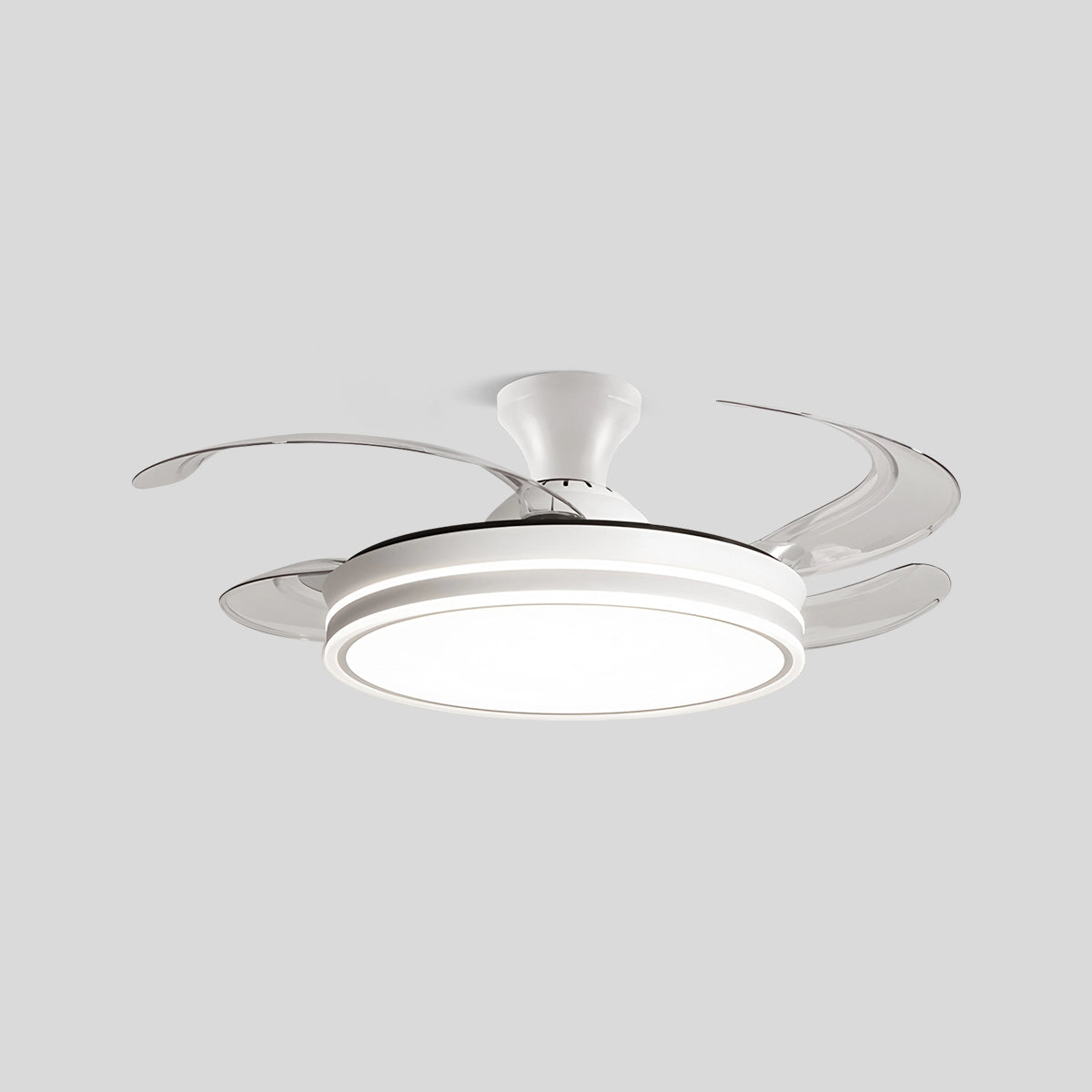 Antizer Modern Ceiling Fan with LED Light & Remote Control Style B D106cm / 42"