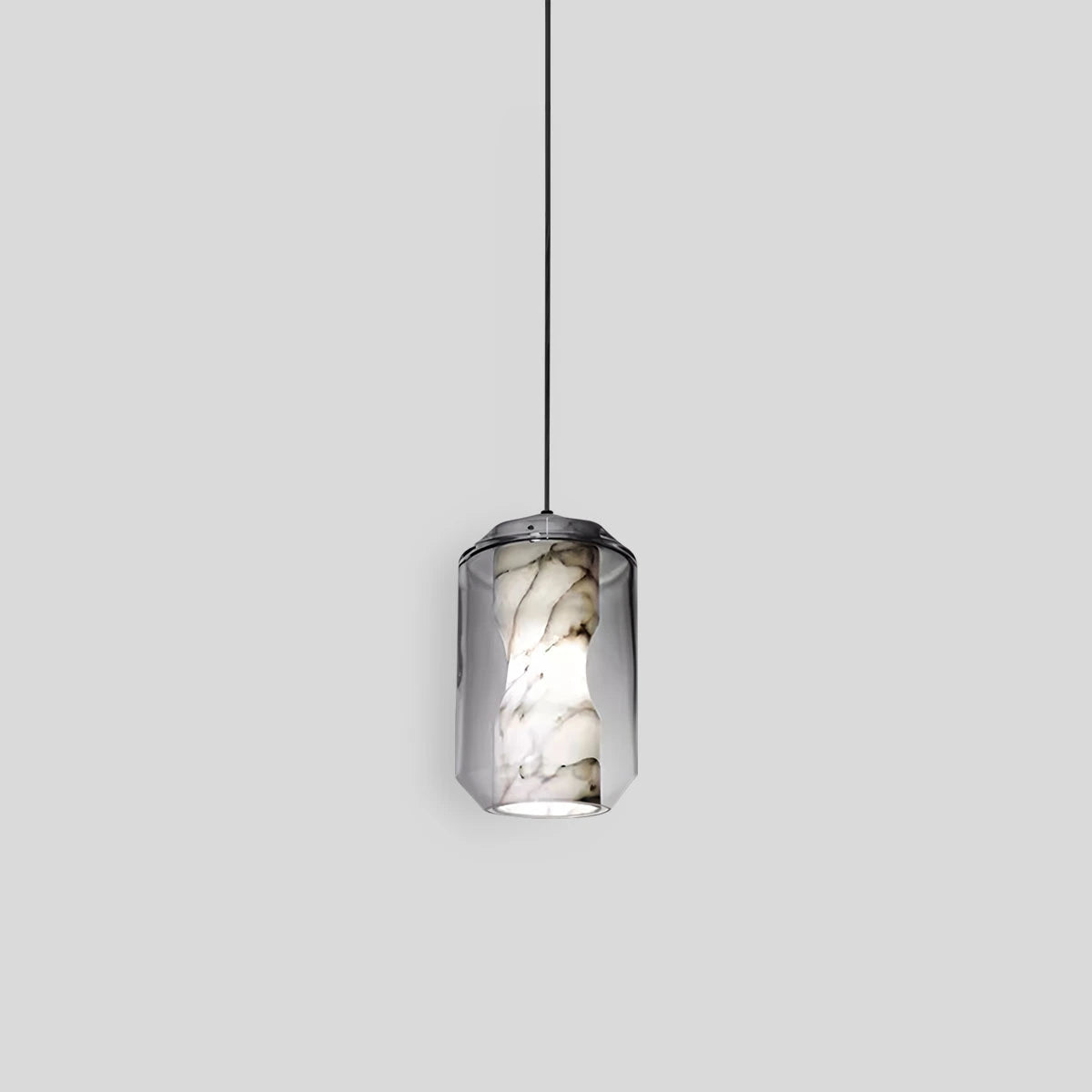 Antizer Modern Alabaster Glass Pendent Light for Bedroom Style B