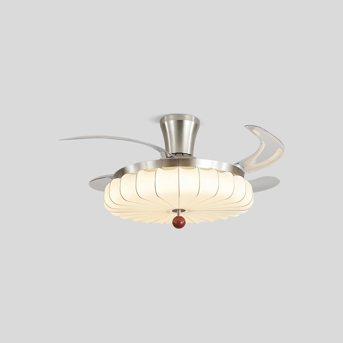 Antizer Retro Fabric Ceiling Fan Light for Dining Room Style C-Ceiling