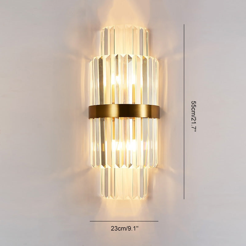 Antizer Crystal Glass Luxury Wall Sconce