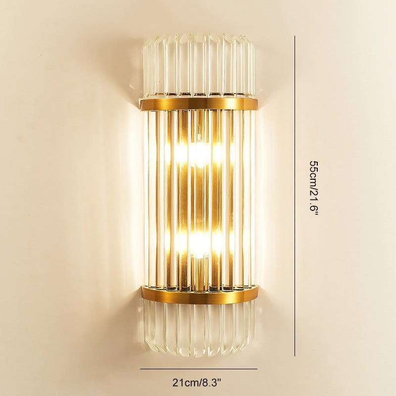 Antizer Crystal Glass Luxury Wall Sconce