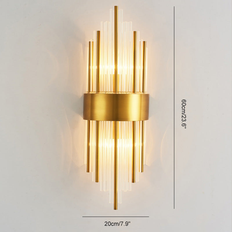Antizer Crystal Glass Luxury Wall Sconce