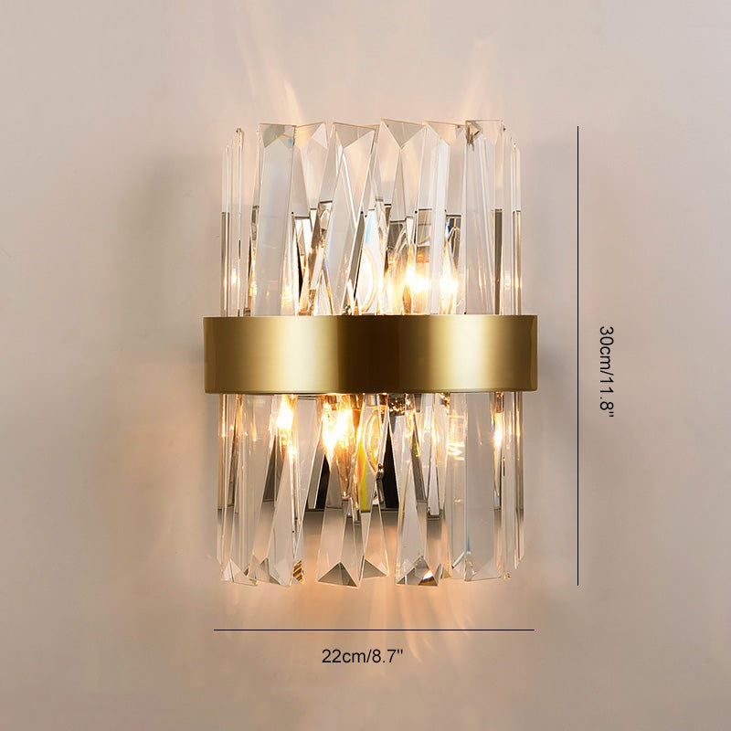 Antizer Crystal Glass Luxury Wall Sconce