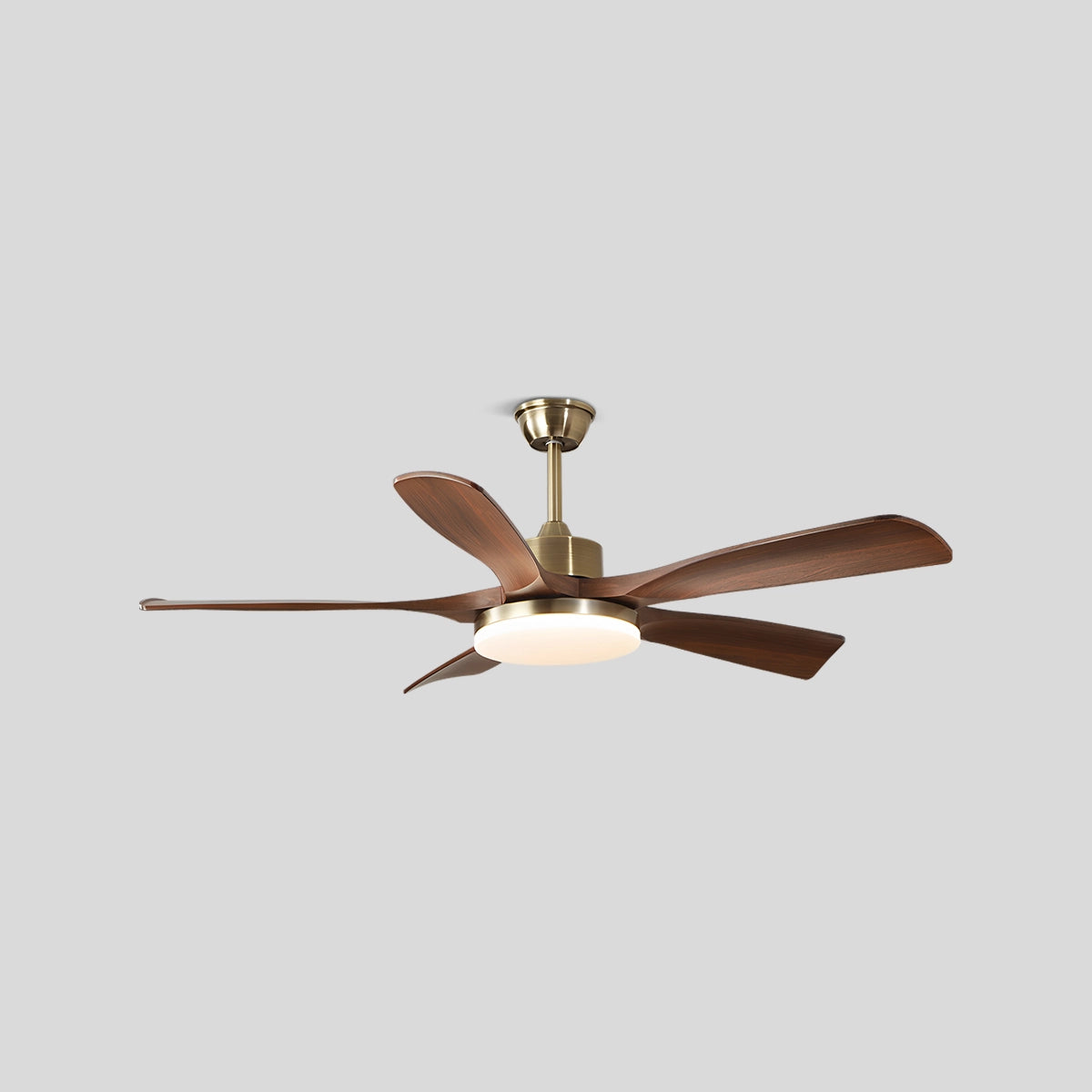 Antizer Modern 5-leaf Remote Control Ceiling Fan Light Style A 5 Blade
