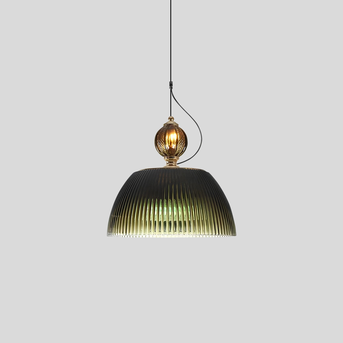 Antizer Nordic Retro Glass Pendant Light for Dining Room Style A Warm Light