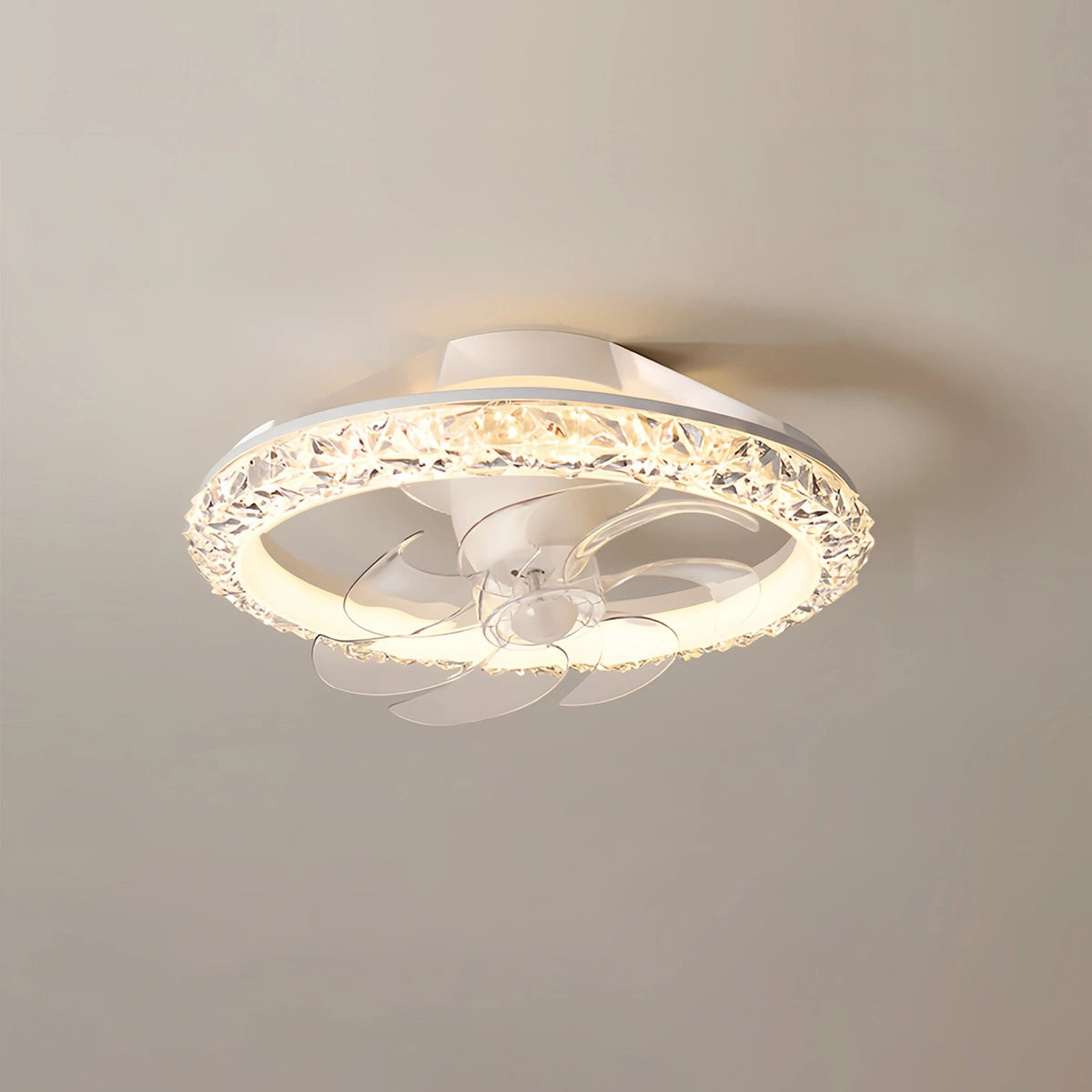 Antizer Creative Circular LED Ceiling Fan Light Style A