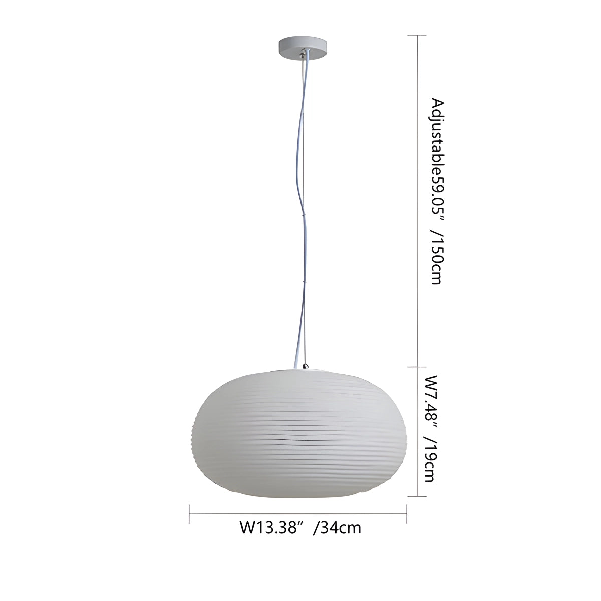 Antizer Lantern Blown Glass Pendant Light for Dining Room