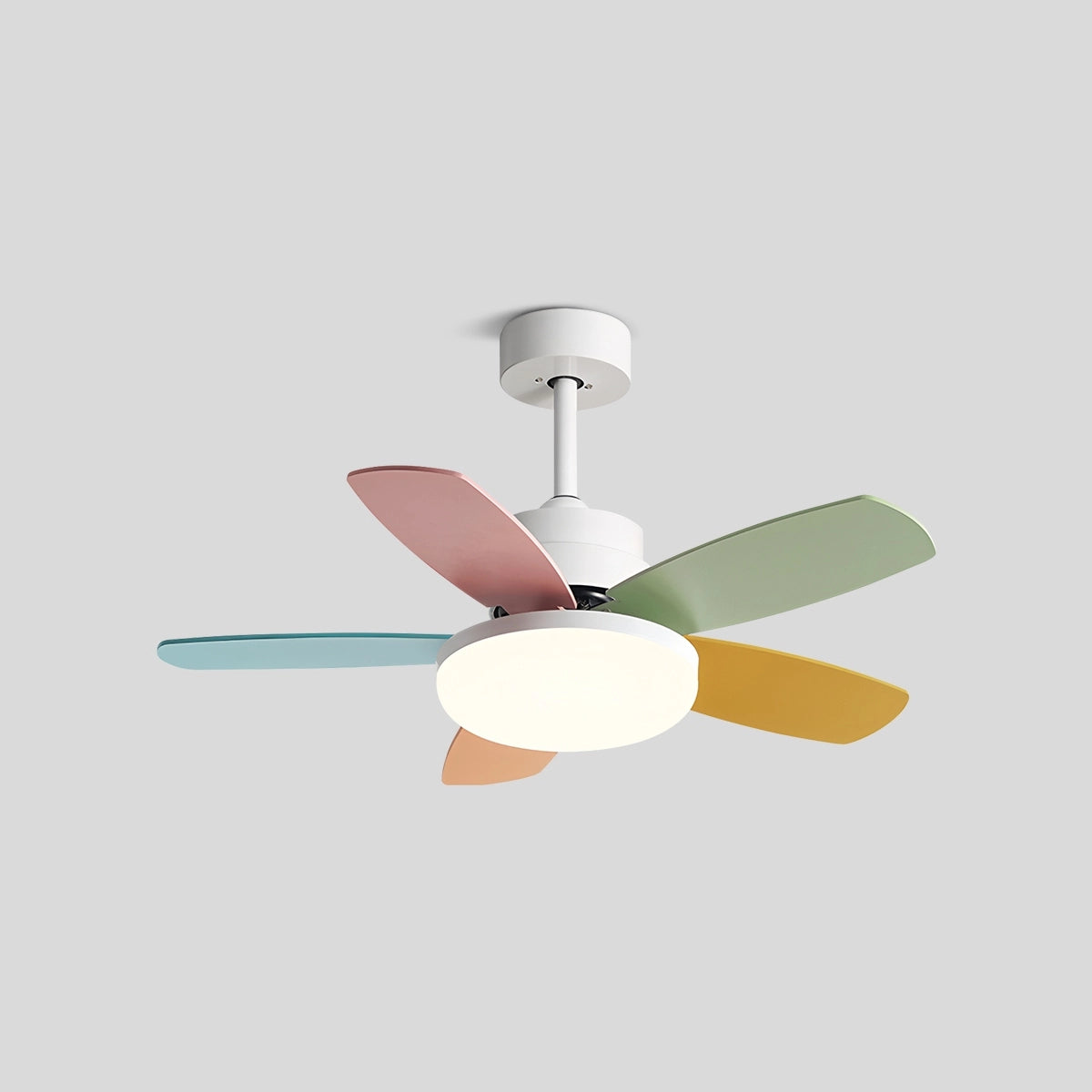 Antizer Nordic Colorful Leaf Ceiling Fan Light Style A