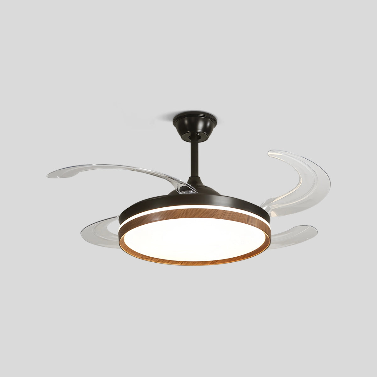Antizer Retractable Blade Ceiling Fan with Light Style A D106cm / 42"