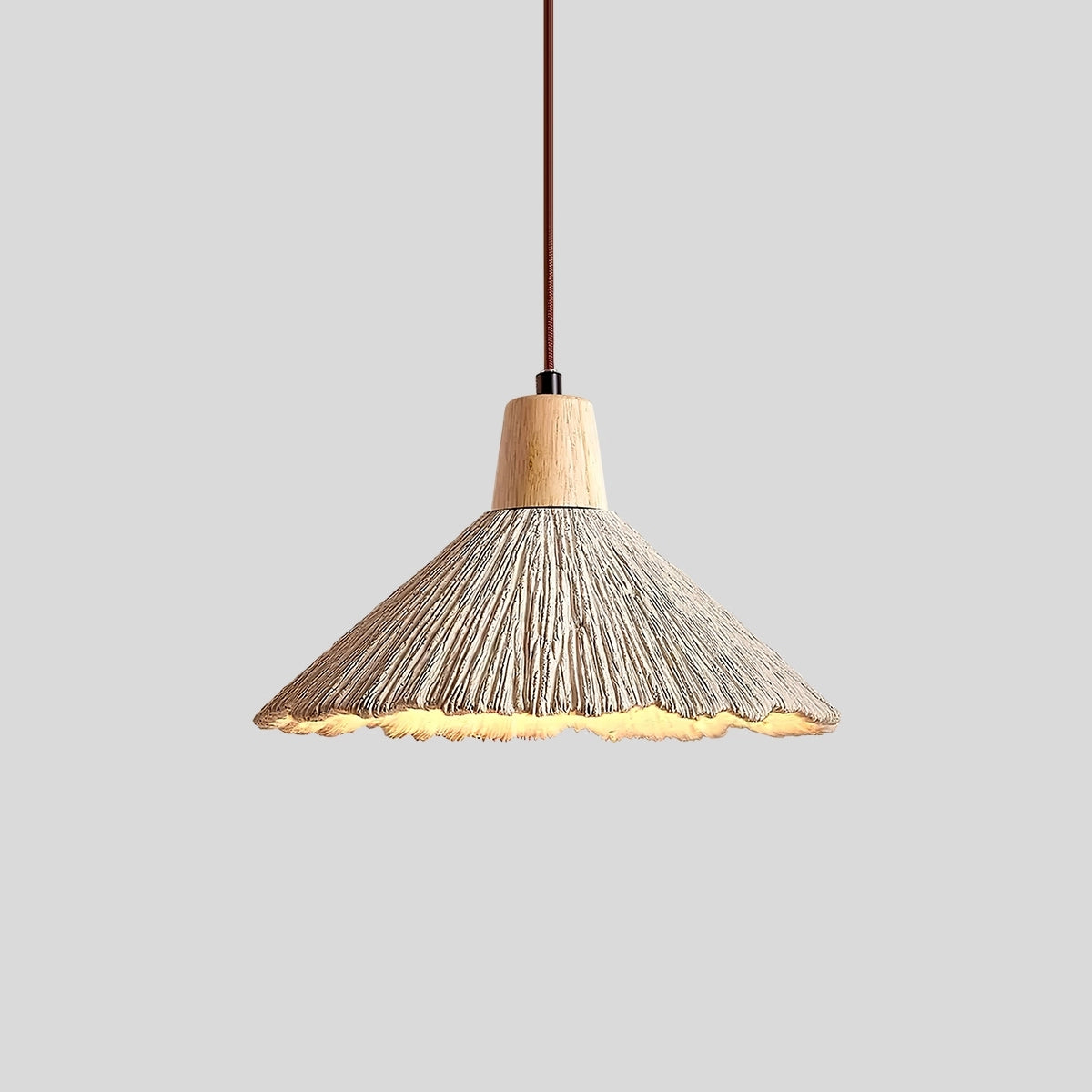 Antizer Concrete Pleated Pendant Lamp for Bedroom Style A